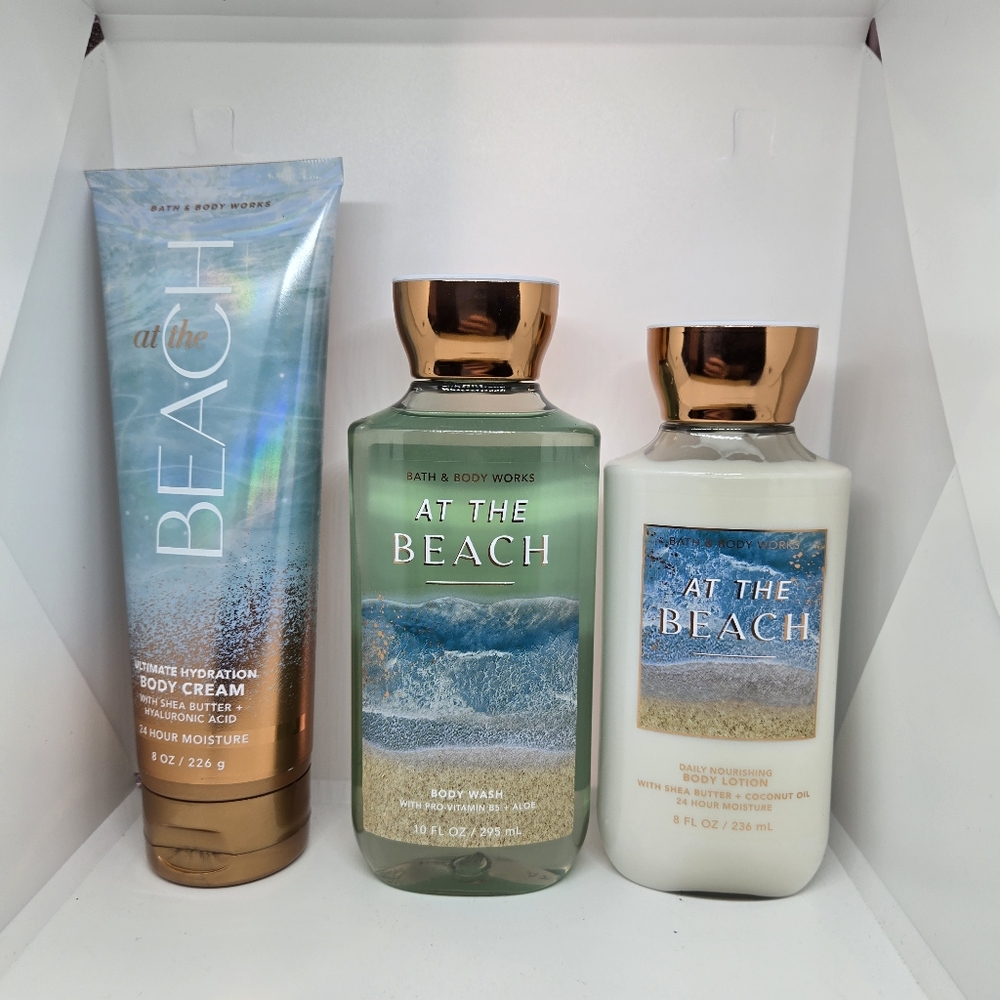 Bath and body works at the beach bundle Wash, Lotion & Cream